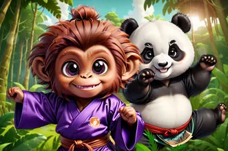 image bg Kung Fu Little Animals
