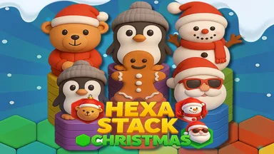Hexa Stack Christmas Game Thumbnail Hexa Stack Christmas – Free Connect Game Online at Freezenova-games.com