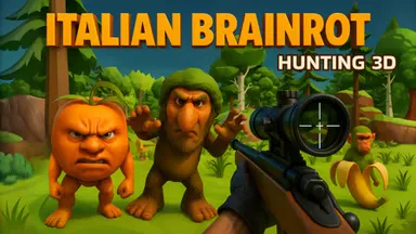 Italian Brainrot Hunting 3D Game Thumbnail Italian Brainrot Hunting 3D – Free Strategy Game Online at Freezenova-games.com