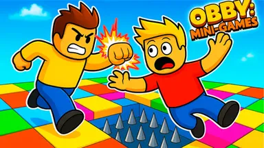 Obby: Mini-Games VS 1000 Game Thumbnail Obby: Mini-Games VS 1000 – Free Platform Game Online at Freezenova-games.com